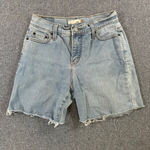 Levis 512 Slimming‎ Jean Shorts Womens 4 Light Wash Denim Vintage Cut Off Y2K ☀️
